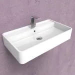 Умывальник подвесной Flaminia Miniwash 75х42, белый матовый (MW75S LATTE MILKY WHITE) - Фото 1